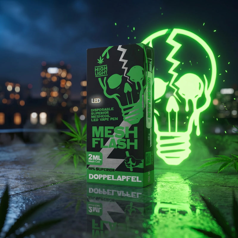 H2 Superior Vape Doppelapfel 2 ml – Einweg-Vape von mesh-flash