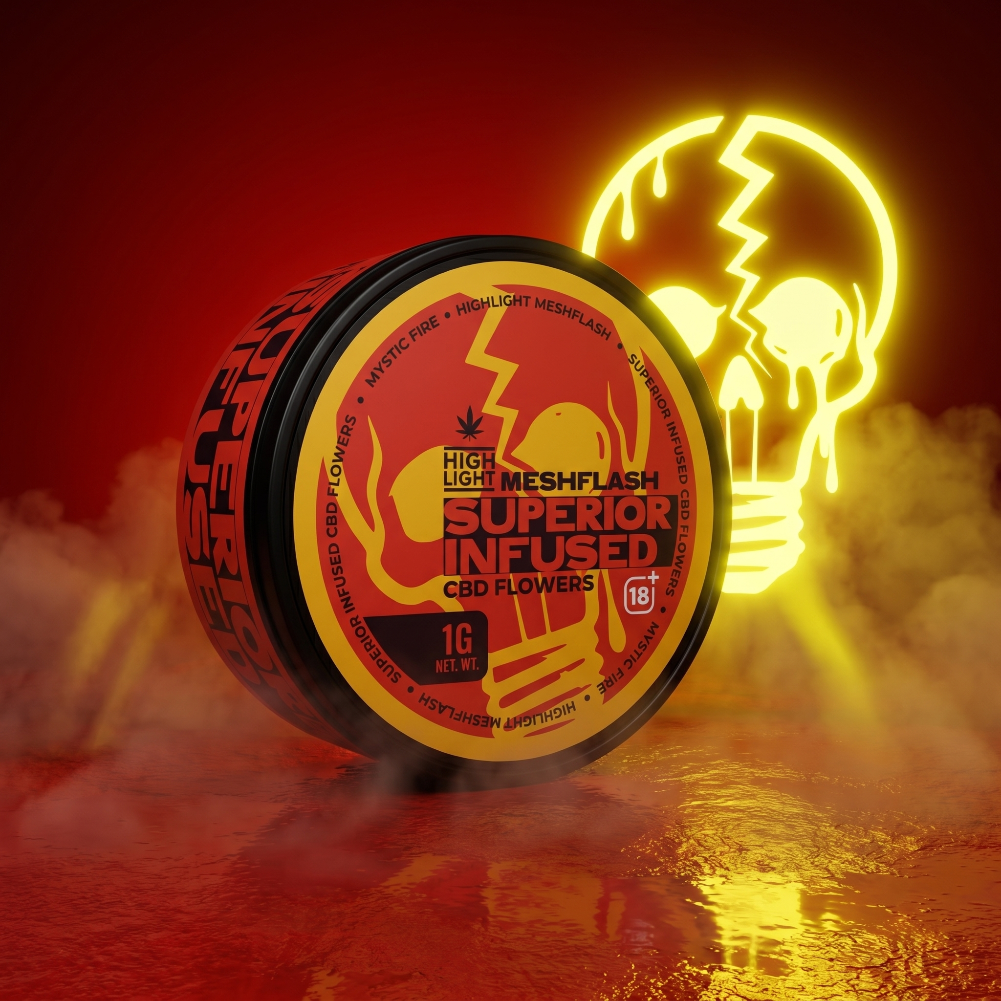 Mesh Flash Premium Infused CBD Blüte - Mystic Fire 1g