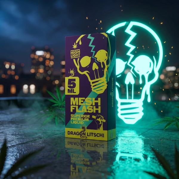 Meshflash Superior Liquid Dragon Litschi 5 ml Refill-Flasche